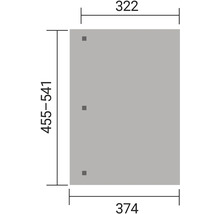 Technický výkres s rozměry