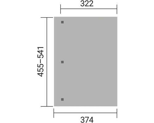 Technický výkres s rozměry