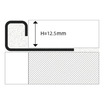 Zobrazení profilu o výšce 12,5 mm.