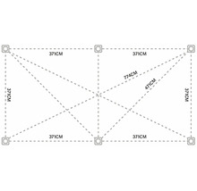 Obrázek konstrukčního výkresu s rozměry v centimetrech