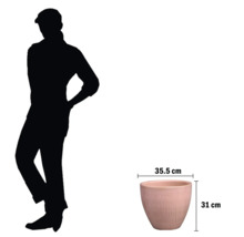 Květináč o rozměrech 35,5 cm šířka a 31 cm výška