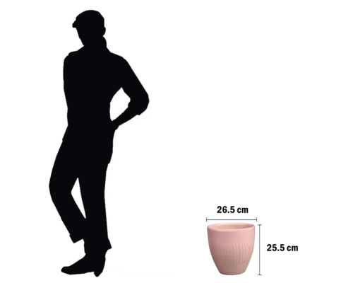 Květináč s rozměry 26,5 x 25,5 cm