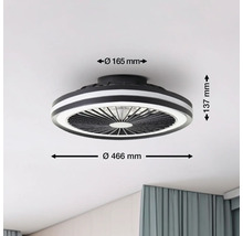 Stropní ventilátor s rozměry