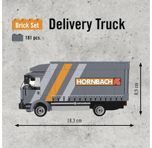 Stavebnice dodávky se 181 díly o rozměrech 18,3 cm x 8,9 cm