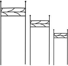 Dekorativní rostlinné sloupy v sadě tří kusů do zahrady.
