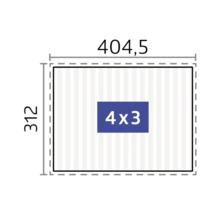 Rozměrová specifikace 404,5 x 312