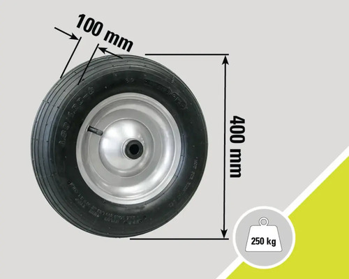 Kolečko pro kolečko s rozměry 400 mm x 100 mm a nosností 250 kg