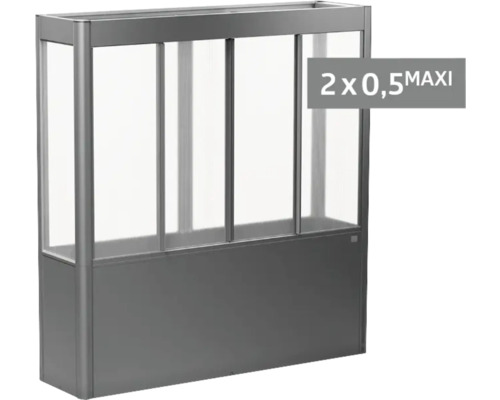 Vyvýšený záhon s plastovou clonou