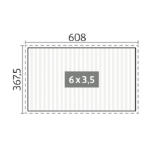Rozměry: 608 x 367,5, plocha: 6 x 3,5