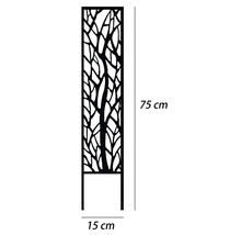 Dekorativní prvek s motivem stromu o rozměrech 75 cm na výšku a 15 cm na šířku