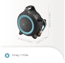 Naviják na hadici Gardena s hadicí a rozměry