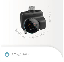 Rozdělovač vody Gardena Smart s rozměry