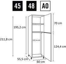 Rozměry kuchyňské skříňky
