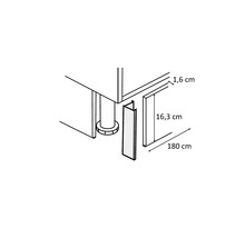 Schéma podstavce s rozměry