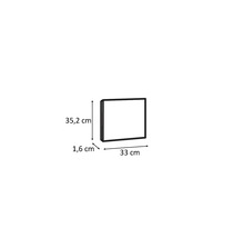 Rozměry položky: výška 35,2 cm, šířka 33 cm, hloubka 1,6 cm