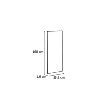 Rozměry výrobku: 160 cm výška, 55,5 cm šířka a 1,6 cm hloubka