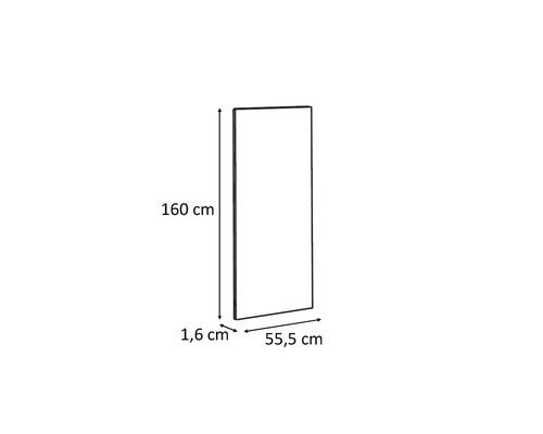 Rozměry výrobku: 160 cm výška, 55,5 cm šířka a 1,6 cm hloubka