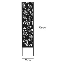 Zahradní zápich s listovým vzorem, výška přibližně 100 cm
