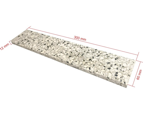 Teracová bordura, 300 x 60 x 12 milimetrů