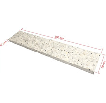 Teracový okenní parapet o rozměrech 300 mm x 60 mm x 12 mm