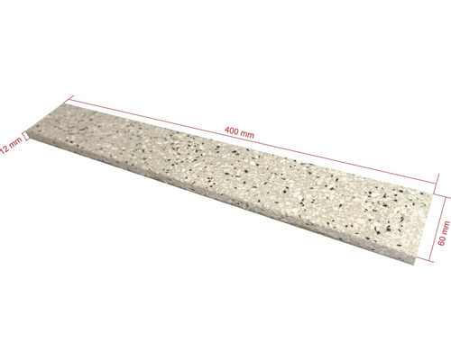 Dekorační panel o rozměrech 400 x 60 x 12 milimetrů.