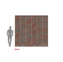 Fototapeta s motivem listů a údaji o velikosti