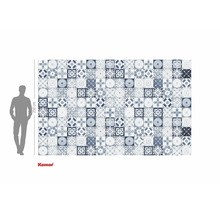 Fototapeta s dlaždicovým vzorem ve vintage stylu, výška 250 cm