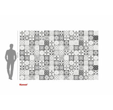 Fototapeta se vzorem dlaždic a výškou 250 centimetrů