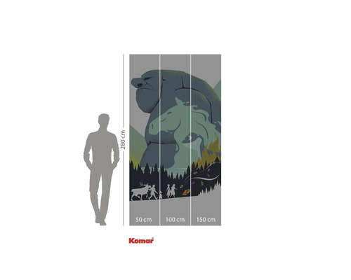 Komar fototapeta s motivem skalního trola, ideální pro dekoraci stěn