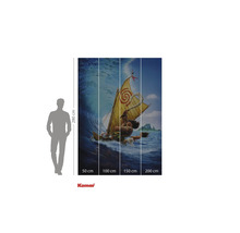 Fototapeta s motivem z filmu Vaiana, skládající se ze čtyř částí