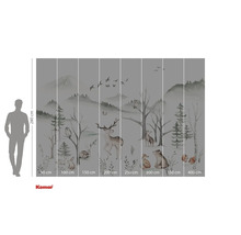 Fototapeta s motivem lesních zvířat a rozměry