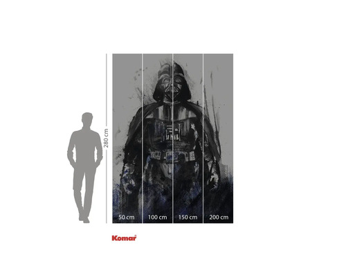 Komar fototapeta Darth Vader, 280 cm vysoká
