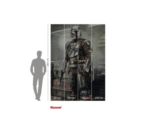 Fototapeta s motivem Star Wars Mandalorian a údaji o velikosti