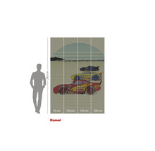 Komar Cars fototapeta s motivem automobilů a údaji o velikosti