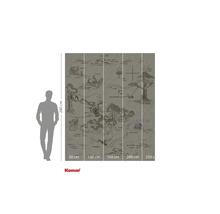 Nástěnná malba Komar Medvídek Pú s mapou Stokorcového lesa