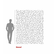 Fototapeta s tečkovaným vzorem, výška 250 cm