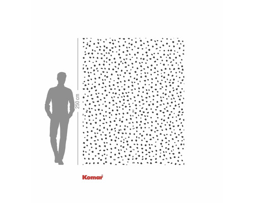 Fototapeta s tečkovaným vzorem, výška 250 cm