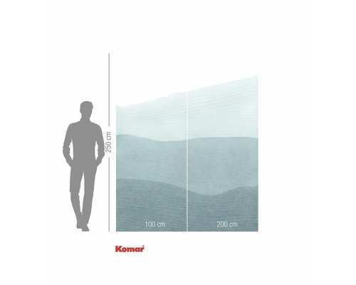 Fototapeta Komar s vlnovým vzorem a rozměry