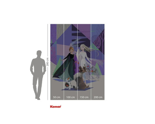 Komar fototapeta s motivem Ledového království, 280 cm vysoká a 200 cm široká