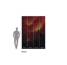 Komar Star Wars fototapeta s jednotkami na červeném pozadí, 280 x 200 centimetrů