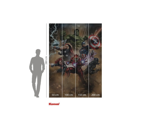 Komar Marvel Avengers fototapeta o rozměrech 280 x 200 cm