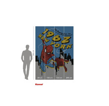 Komar Spiderman fototapeta s motivem Spidermana a panoramatem města