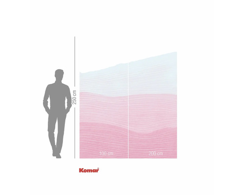 Fototapeta Komar s vlnkovým vzorem, rozměry 250 krát 300 cm