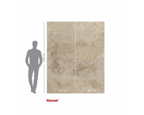 Fototapeta Komar s geometrickým vzorem a údaji o velikosti