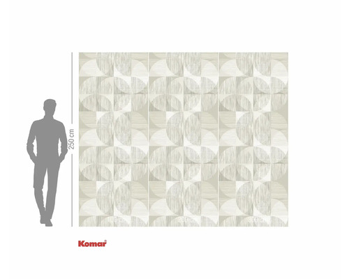 Fototapeta s geometrickým vzorem a výškou 250 cm.