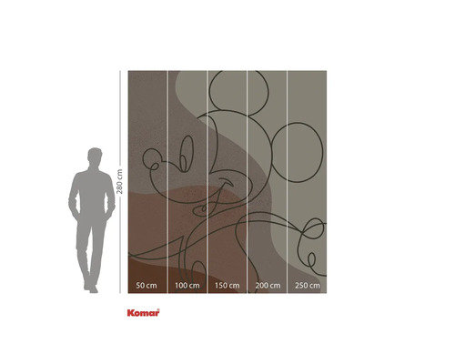 Komar fototapeta s motivem Mickey Mouse a rozměry