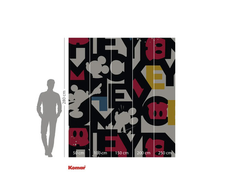 Komar fototapeta Mickey Mouse, 280 krát 250 centimetrů