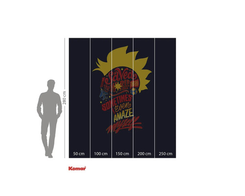 Tapeta Komar s komiksovým motivem a údaji o velikosti.