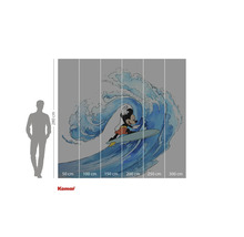 Fototapeta s Mickey Mousem surfujícím na vlně