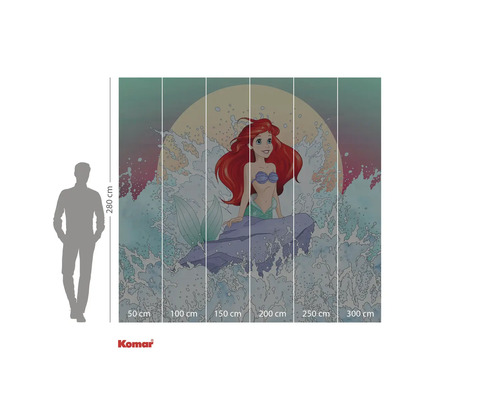Foto tapeta s mořskou pannou Ariel, 280 x 300 cm